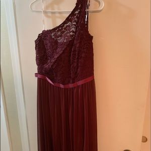 David’s Bridal bridesmaid or prom dress.